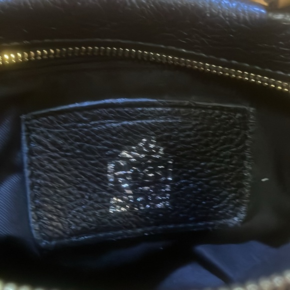 ROSSI Italian black leather hobo style shoulder handbag - Picture 9 of 16